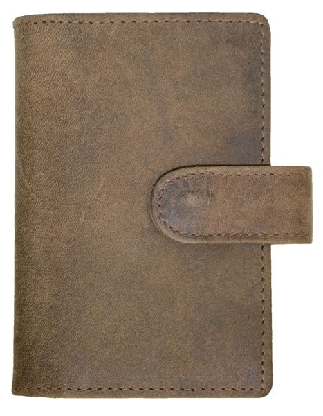 Fino SK-LV1313 Full Grain Genuine Leather Men's Compact Card Holder Wallet