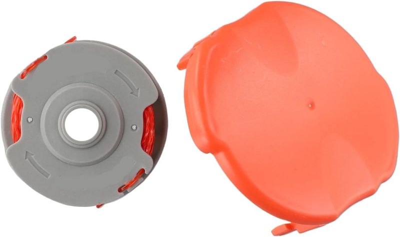 1+1 Set Flymo Spool Cover FLY021 Replacement Spool &amp; Cap for FLYMO Mower.