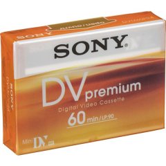 Sony 60 Minute Premium Mini DV Tape Video Cassette DVM60
