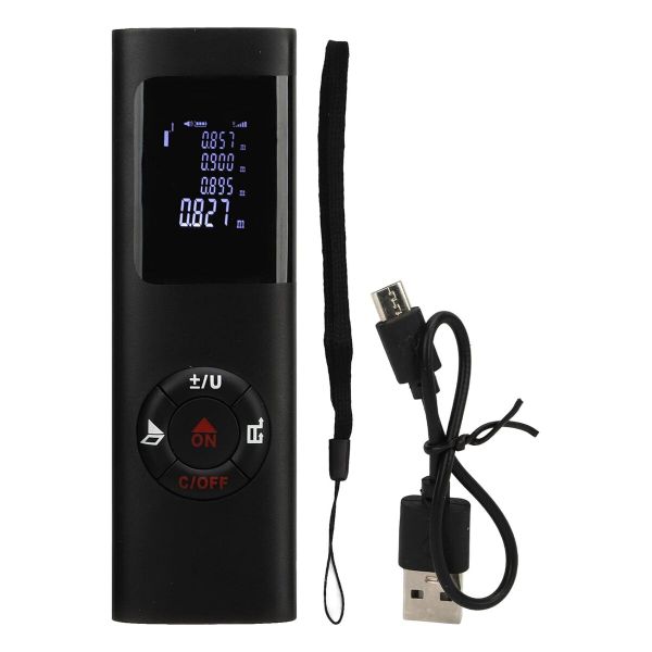 Laser Distance Meter 40m Digital Measure and 2mm Accuracy