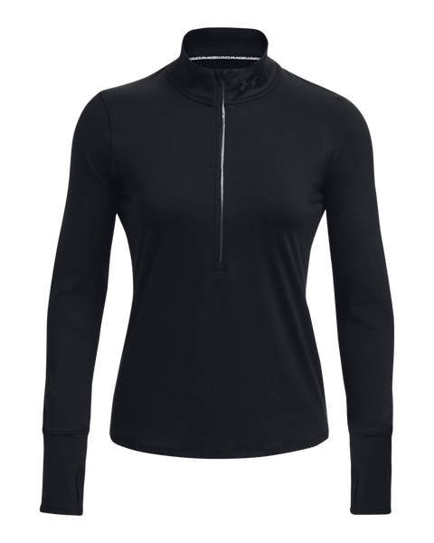 Under Armour Women's Qualifier Run Running 1/2 Zip Jacket - Black