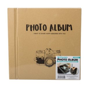 Photo Album - 18 Black Pages Double Sided - 36 Sides - 24cm