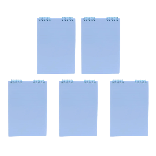 A5 Lined Notebook with Removable Binder - 5 Pack