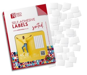 Redfern Bordered 45up A4 Self-Adhesive Labels 100 Sheets