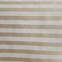 Kraft wrapping Paper with white Stripes - 10m roll