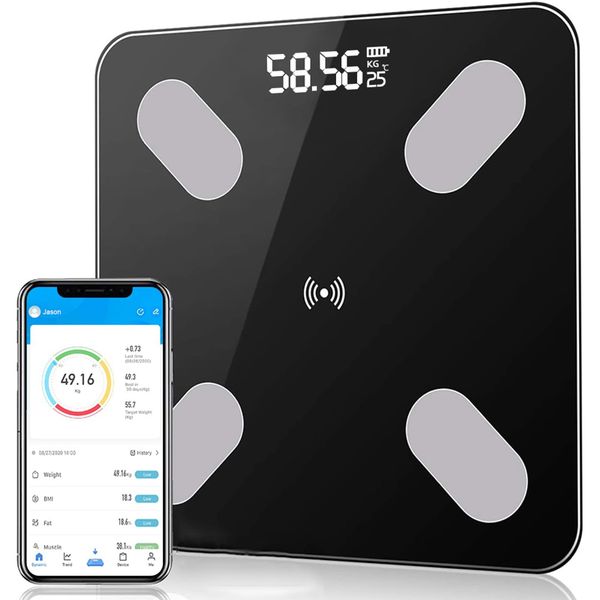 ElecTrek Scales for Body Weight and Fat, Digital Scale with Led Display