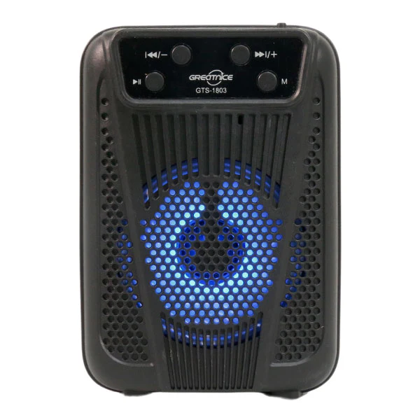 GTS-1803 Portable 3 inch Bluetooth Speaker with RGB Light and Remote