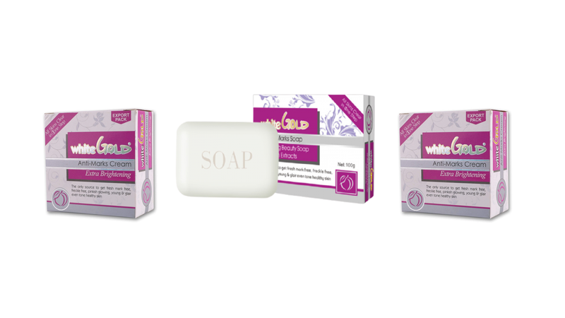 White Gold Anti-Marks Cream and White Gold Anti-Marks Soap Combo