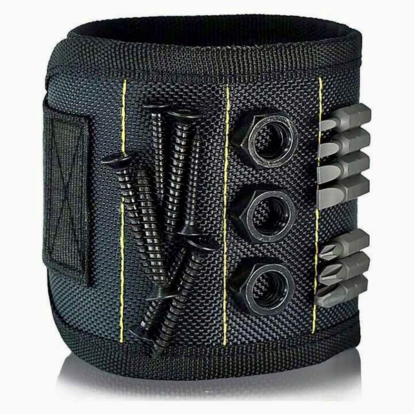 Strong Magnetic Wristband for Tools and Screws