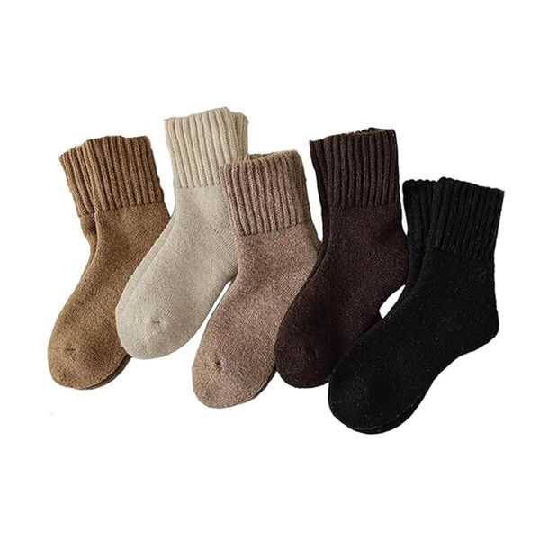 Solid Color Non-Shedding Rough Mouth Thickened Terry Socks