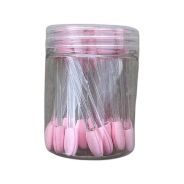 20 Piece Eyeshadow Stick Applicator Disposable Light Pink