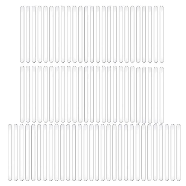 80Pieces Acrylic Sticks Reusable Cakesicle Sticks for Ice Pop Cake Pop Mold