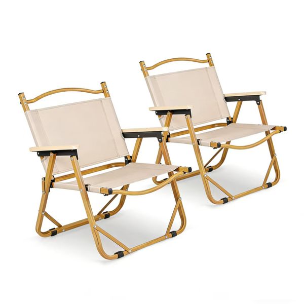 Ultralight Folding Lawn Chair/Camping Chair/Director's Chair (Pack of 2)