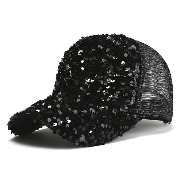 Ladies' Baseball Cap Sun Hats Shiny Sequins Hip Hop Caps