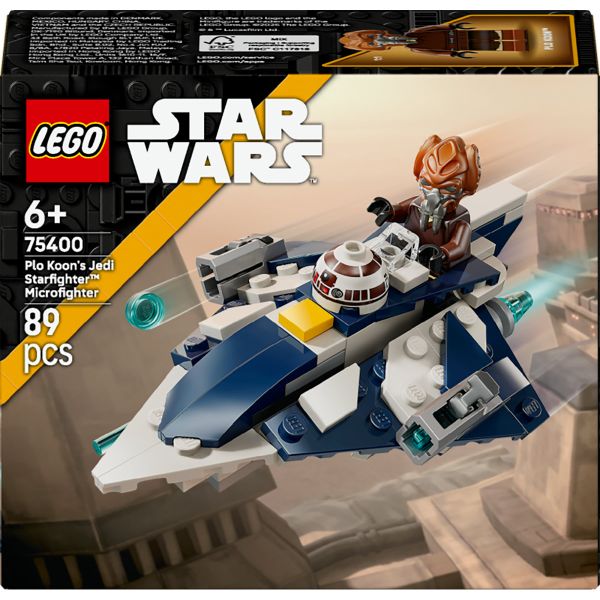 LEGO® Star Wars™ Plo Koon’s Jedi Starfighter™ Microfighter Building Toy 75400