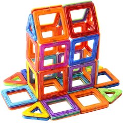 Magnetic Building Blocks - Multi Colour Toy - 40 Piece Set