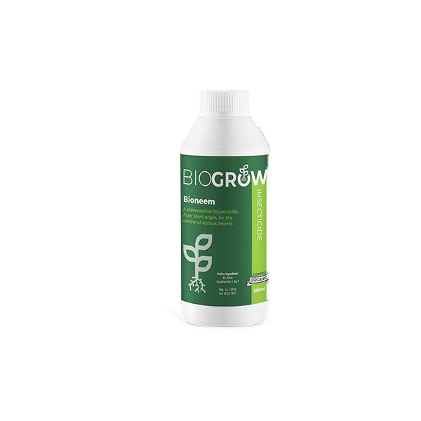BioGrow Bioneem - 250ml - Neem Oil - Organic Insecticide
