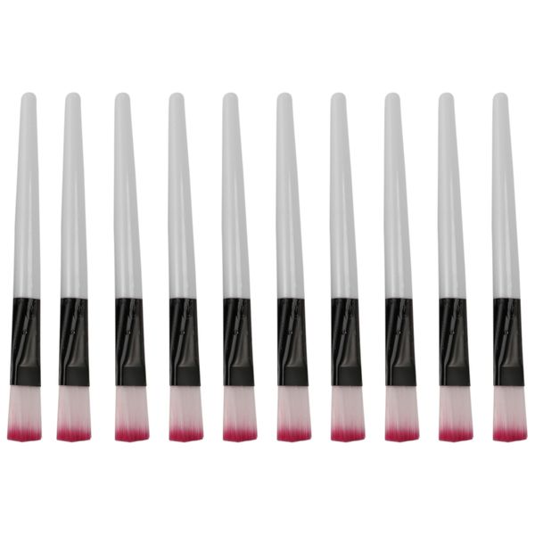 10 Pcs Pink Brush White Bar Facial Mask Brush Skin Care Makeup Tools