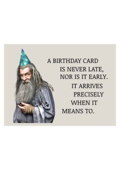 Funny Birthday Card "Lord of the rings