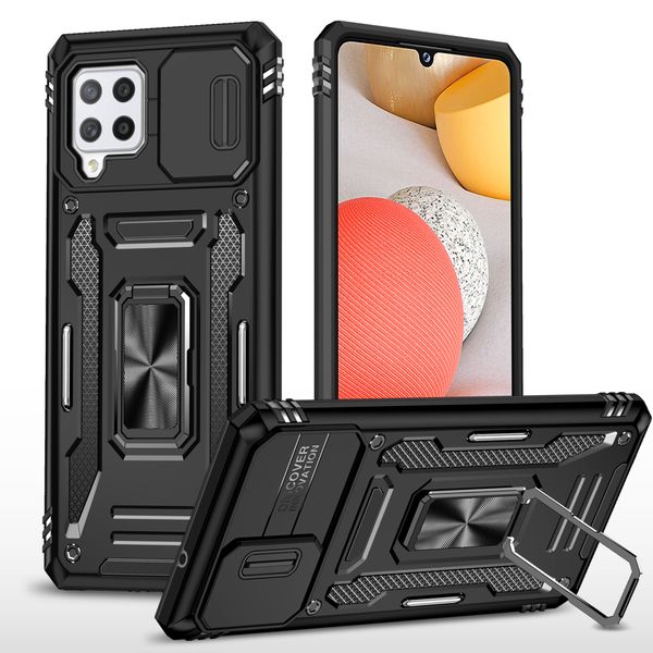 Sliding Camera Lens Cover Compatible With Samsung A13 4G Magnetic Ring Case