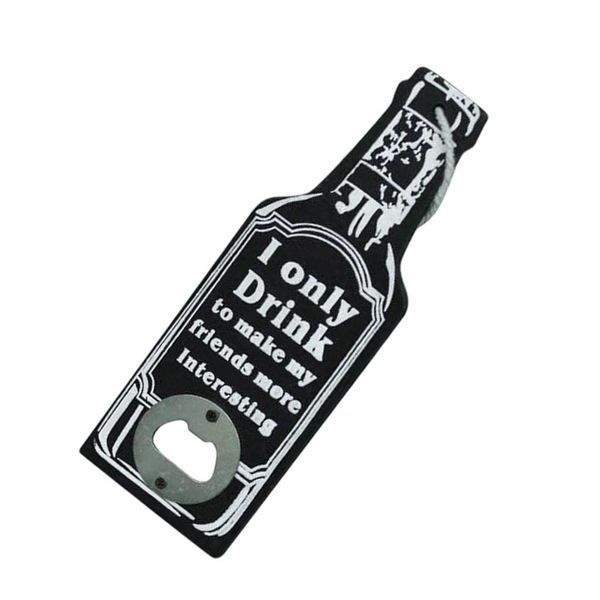 Wall-Mounted Bottle Opener - Rustic Metal and Wood Opener
