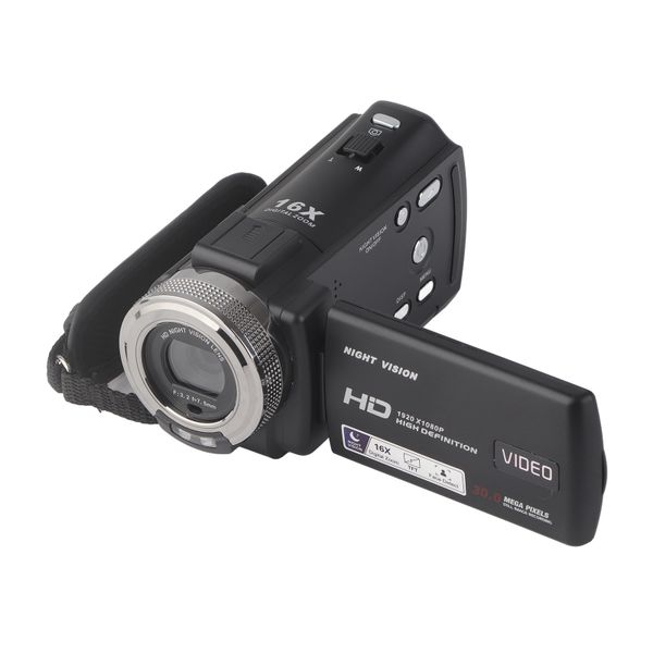 HD Video Camera Camcorder, 16x Zoom, for Photography, EU Plug