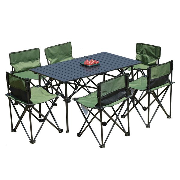Portable Folding Camping Table &amp; Chairs Set