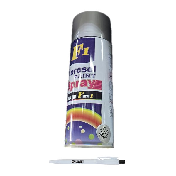 2Pcs 450ml 317 Bright Zinc Car/Multipurpose Spray Paint With ReVibe Pen