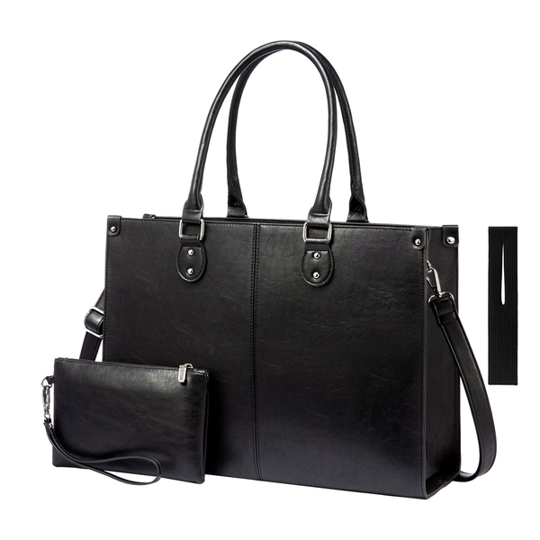 15.6'' Laptop Tote Bag with Insulated Lunch Compartment, Purse, Pouch, Gift