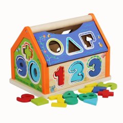Wood Toy Digital Shape Smart House - Educational Montessori Toy
