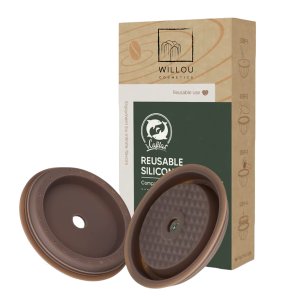 WILLOU Silicone Reusable Coffee Capsule Caps for Nespresso Vertuo