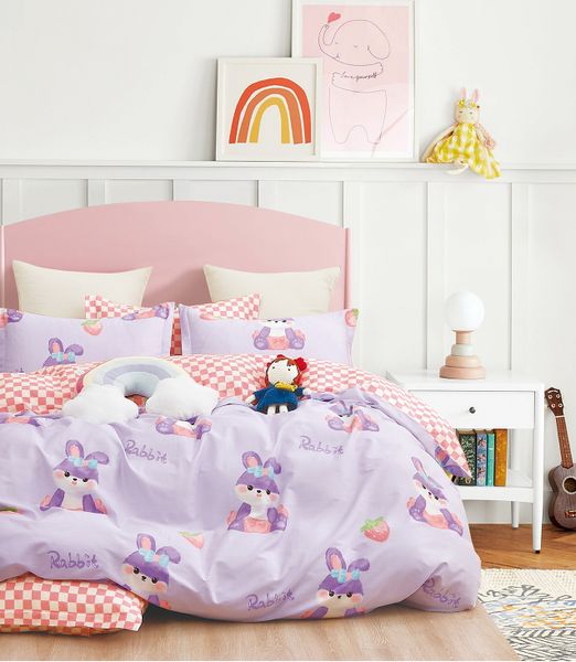 Linen Boutique - Kids Cotton Duvet Cover Set - Rabbit