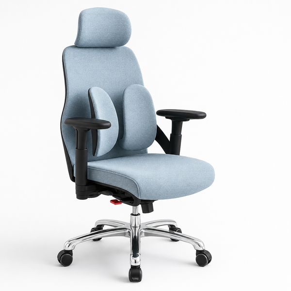 Sasha Ergonomic Mesh Office Chair with Headrest &amp; Lumbar Support