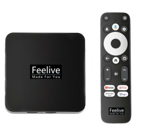Feelive Google and Netflix certified Android TV Box 4K HDR+ Android 12 OS