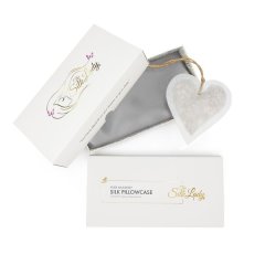 The Silk Lady 100% Pure Silk Pillowcase - Dove Grey