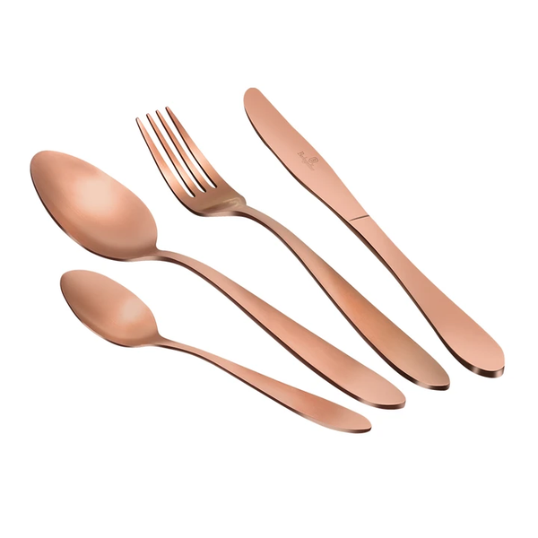 Berlinger Haus 16 Piece Stainless Steel Cutlery Set - Rose Gold Edition