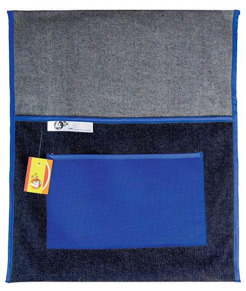 4Kids - School Chairbag Denim - 440mm With Pocket (Blue)
