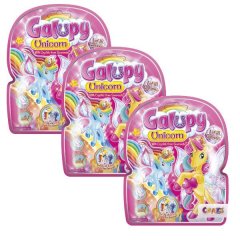 Craze Galupy Unicorn Foilbag - Unicorn with Swarovski Crystals 3 Pack