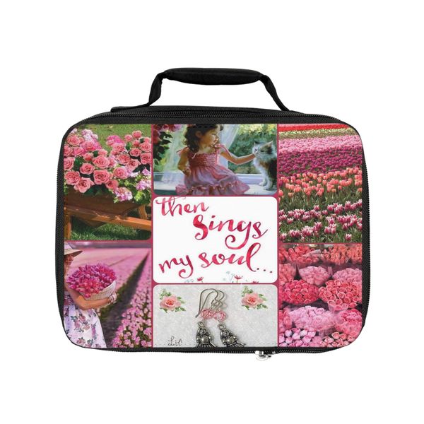 Pink Roses Bible Bag 26.5 x22 CM