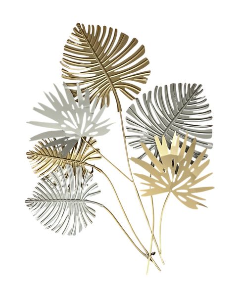 Modern 3D Metal Wall Decor - Palm Tree Leaf Art