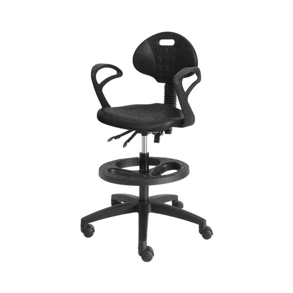 Industrial Stool Chair: The Simple - Tall (With Arms)