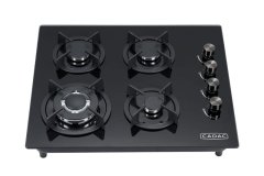Cadac 4-Burner Tempered Glass Gas Hob with Side Knob