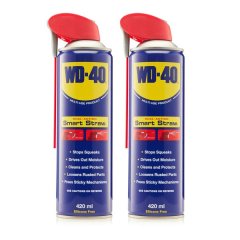 WD40 - Multi-Use Lubricant - Dual-Action Smart Straw 420ml (Pack of 2)
