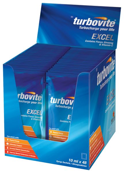Turbovite Excel Syrup Sachets 10ml (Shipper of 48 x 10ml)