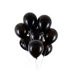 Latex Helium Balloons - Black (Pack of 100)