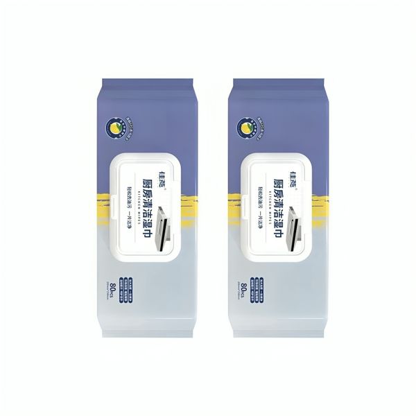 Kitchen Cleaning Wipes 80 + 80 Pieces Set of 2