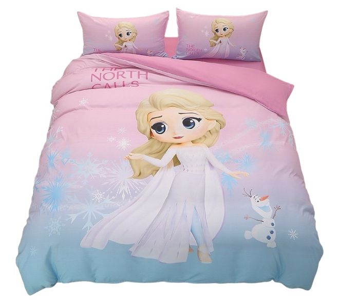 Frozen 3D Custom Print Polycotton Duvet Cover Set - Queen Bed Size