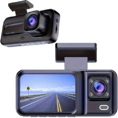 Dual 1080P Dash Cam Front &amp; Interior W/ Night Vision &amp; 2" IP Screen Display