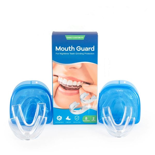 8-Pack Invisible Mouthguard - Snore Stop &amp; Night Teeth Grinding Relief