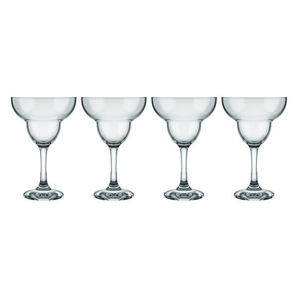 Consol Tijuana Margarita Stem Cocktail Glass 4 Pack, (375ml)